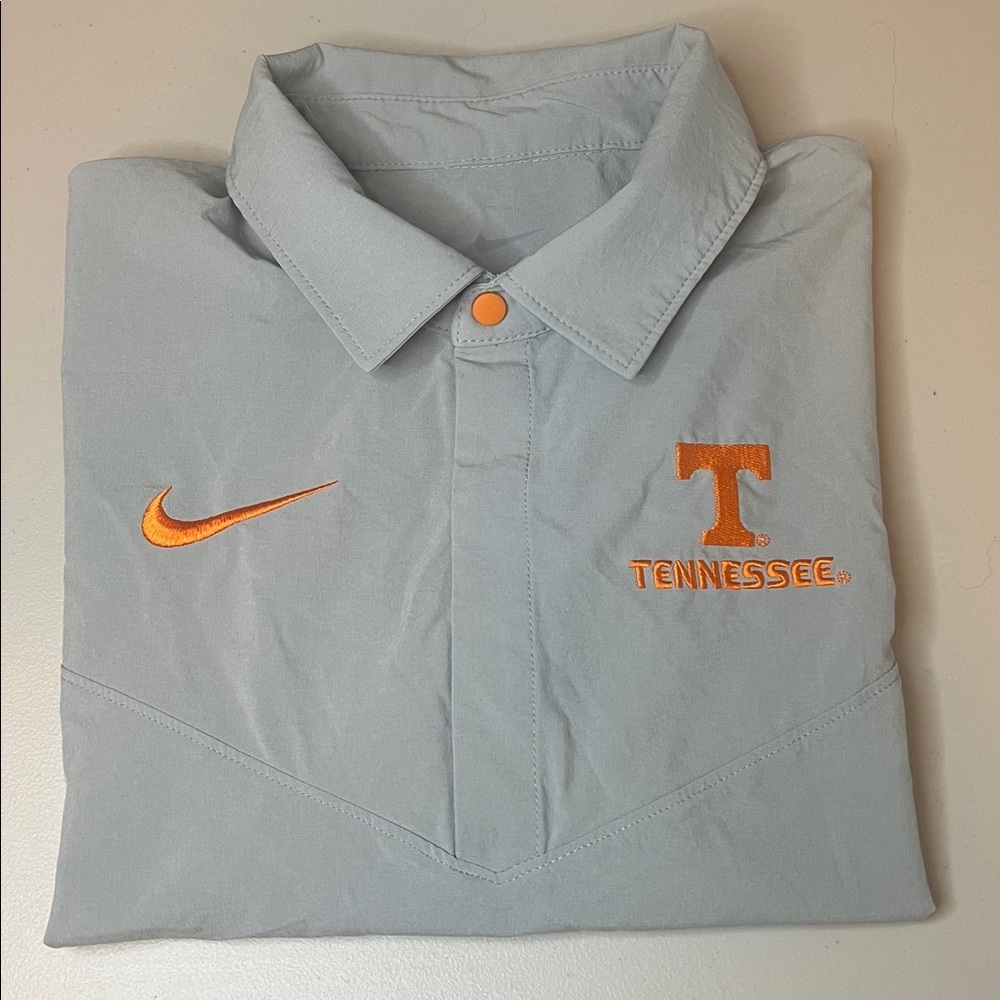 Nike Tennessee On Field Athletic/Casual Polo Gray/Orange Size Medium